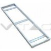Rám pre LED panel 1200x600 na povrchovú montáž pružinový (V-TAC)