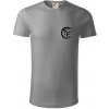 Volejbal lopta prso - Tričko z organickej bavlny - 2XL ( Starostrieborná )