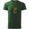Volejbal zlatá - Tričko extra veľké (5-8XL) - 5XL ( Fľaškovozelená )