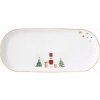 Vianočný porcelánový podnos na cukrovinky Let it Snow 34x15 cm, Easy Life