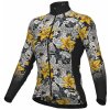 ALÉ Cycling Clothing ALÉ PRR Hibiscus W, Yellow Veľkosť: M Dámsky zateplený dres s dlhým rukávom