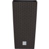 PROSPERPLAST 06430396 Květináč RATO SQUARE 17x17x32.4cm umbra