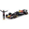 Formuľa 1 Bolid Red Bull RB19, figúrka Max Verstappen 1:24, model Bburago 18-28036