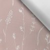 Takoy Látka s potlačou nepremokavý polyester TD / NS botanica ružová-NS-8370