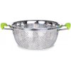 VEYRA XL nerezové sitko so silikónovými ochrannými úchytmi 24 cm