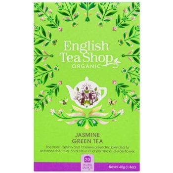 English Tea Shop zelený čaj s jasmínem a bezinkou 20 vreciek