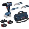 BOSCH - zahrada/dílna BOSCH GSR 18V-65 + 2× GBA 5,0 Ah + GAL 18V-40 + 3 kliešte (0.615.A50.07J)