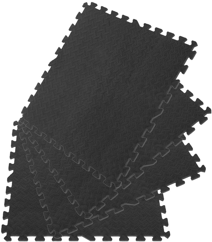 Eva 7643 Penový koberec 61,8 x 61,8 cm 4 ks čierna od 10,25 € - Heureka.sk