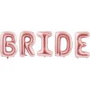 PartyDeco NÁPIS fóliový Bride ružové zlato 280x86cm