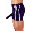 LateX Latex Pants with a Penis Sleeve and Anal Condom