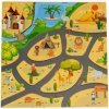 Detské penové puzzle 93,5 x93, 5cm, hracia deka, podložka na zem Safari, 9 dielov, ECO Toys