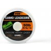 Fox šnúra s Olověným Jádrem Edges Leadcore Woven Leader Camo 50lb 25m