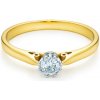 Savicki Zásnubný prsteň dvojfarebné zlato s diamantom PZ 16
