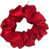 Gumička Scrunchie saténová luxusná Maxi červená