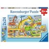 RAVENSBURGER Puzzle Práce na stavbě 2x24 dílků