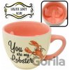 CurePink Keramický hrnek 3D Friends Přátelé You Are My Lobster SC 285 ml