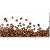 Foto obraz sklo tvrzené zrnká kávy 100x50 cm