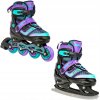 Raven Drill VIOLET/MINT detské korčule 2v1 - EU 30-33, pánský (hokejový)