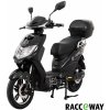 Elektroskúter RACCEWAY® E-FICHTL® 250W 12Ah, čierny-lesklý