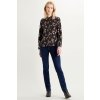 High rise straight jeans 724 modré