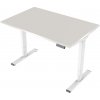 DELSO Elektrický výškovo nastaviteľný stôl MIDJUSTER - 60 cm, 120 cm, Svetlo sivá, Biela