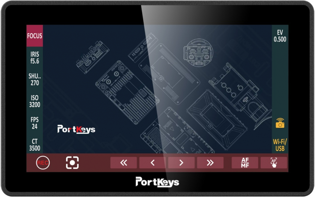 PortKeys BM5 WR 5.5“ Monitor with RED KOMODO Wireless Control