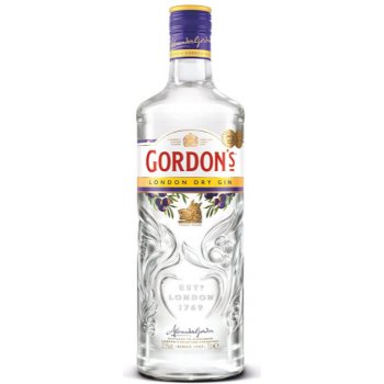 Gordon's London Dry Gin 37,5% 1 l (čistá fľaša)