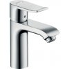 Hansgrohe Metris - Páková umývadlová batéria 110 s odtokovou súpravou s tiahlom, chróm 31080000