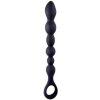 NMC 10 Inch Ribbed Silicone Anal Ball Beads Black (111899)