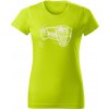 T-ričko Alfa Romeo Giulia GTA dámske tričko Farba trička: Limetková, Farba potlače: Biela, Veľkosť: XL