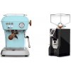 Ascaso Dream PID, Kid Blue + Eureka Mignon Perfetto, CR black