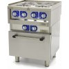 Maxima Komerčný sporák - 4 horáky - elektrický - dvojplatnička - hĺbka 60 cm - s rúrou | Maxima, 09391540