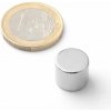 SOLLAU Neodymový magnet valec D 12x10 mm, Neodym, N38, ponikelovaný