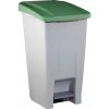 Odpadkový kôš nášlapný Gastro 60 l, sivá / zelená