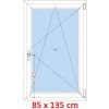 Soft Plastové okno 85x135 cm, otváravé a sklopné