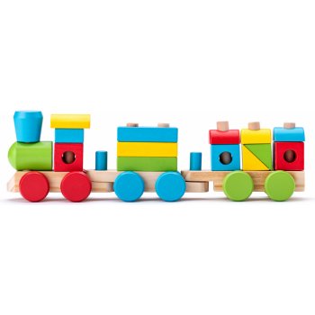 Woody Drevený skladací nákladný vlak dva vagóny