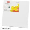 SISI 137364 Maliarske plátno na papierovej doske 20x20 cm, biela