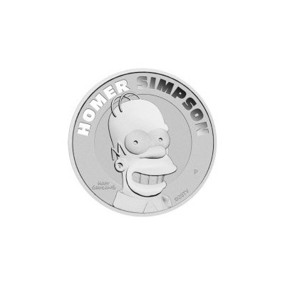 The Perth Mint strieborná minca Homer Simpson 2022 1 oz