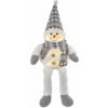 EMOS SK s.r.o. Lighting LED vianočný snehuliak sediaci, 31 cm, 3× AA, vnút., teplá biela - DCFW02