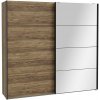 | Šatníková skriňa so zrkadlom OREN 220x210 cm dub artisan | HYTS92411-M717