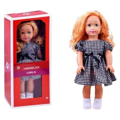 AMERICAN Girls Krásna veľká bábika s dlhými vlasmi 45 cm v károvaných  šatách od 22,72 € - Heureka.sk