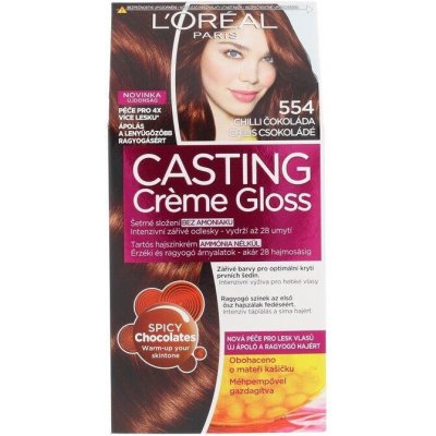 L&apos;Oréal Paris Casting Creme Gloss 554 Chilli Chocolate (W) 48ml, Farba na vlasy