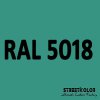 RAL 5018 akrylová auto farba lesklá alebo matná 1 liter + tužidlo + riedidlo (RAL5018 TURQUOISE BLUE originálny odtieň akrylovej farby s lakom ( ČSN4335 ))