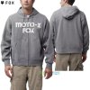 Fox mikina Moto-X Oversized Fleece zip, heather graphite, L