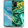 Picasee silikónový čierny obal pre OnePlus 8T - Green Gold