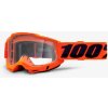 100% okuliare Accura 2 OTG Neon Orange clear