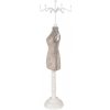Clayre & Eef Béžovo-biely stojan na šperky v tvare figuríny - 12*12*39 cm - Clayre & Eef