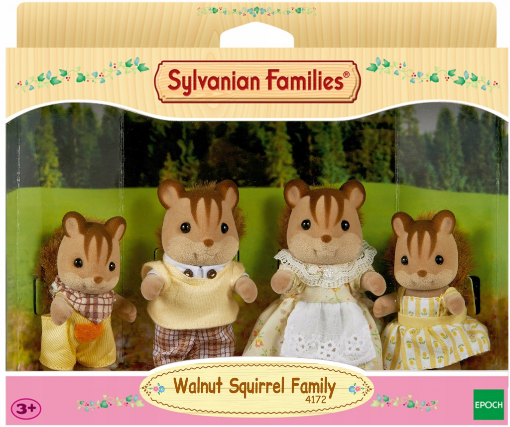 Epoch 3136 Sylvanian families Rodina hnědých veverek