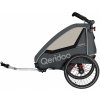 Qeridoo Detský vozík za bicykel Qupa 2 (sivá) (100363130)