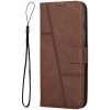 VSETKONAMOBIL 105383 STITCHED Peňaženkový kryt pre Xiaomi 15 Ultra tmavohnedý